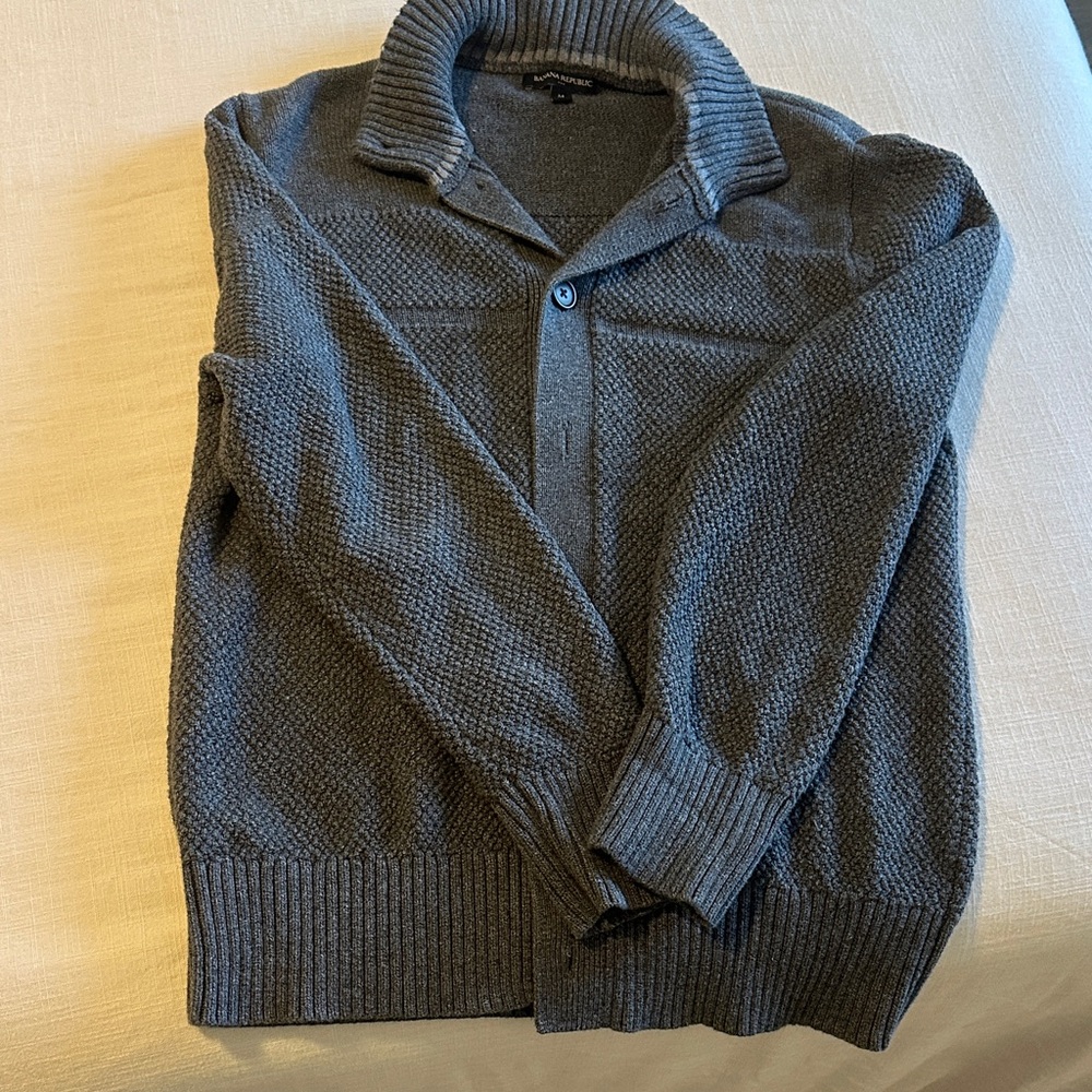 Men's Gray Banana Republic Sweater